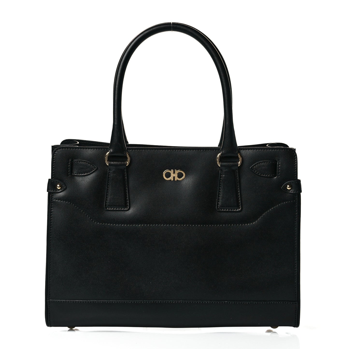Calfskin Beky Tote Black