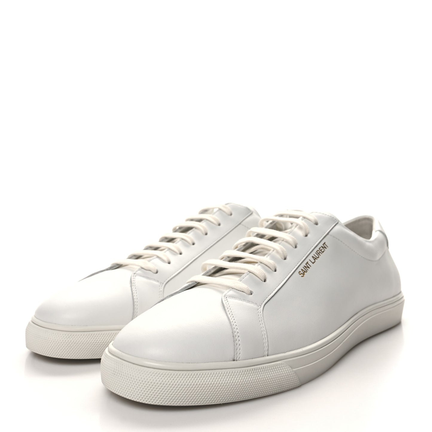 Calfskin Andy Low Top Sneakers 46 Mystic White