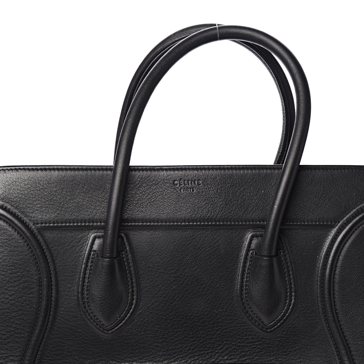 Supple Calfskin Medium Phantom Luggage Black