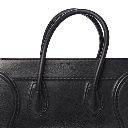 Celine Supple Calfskin Medium Phantom Luggage Black 5 of 11