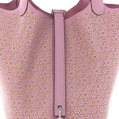 Hermes Swift Lucky Daisy Picotin Lock 18 PM Mauve Sylvestre 8 of 11