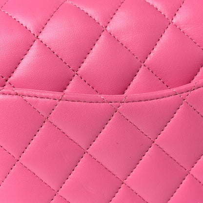 Chanel Lambskin Quilted Small Double Flap Pink 13 of 15