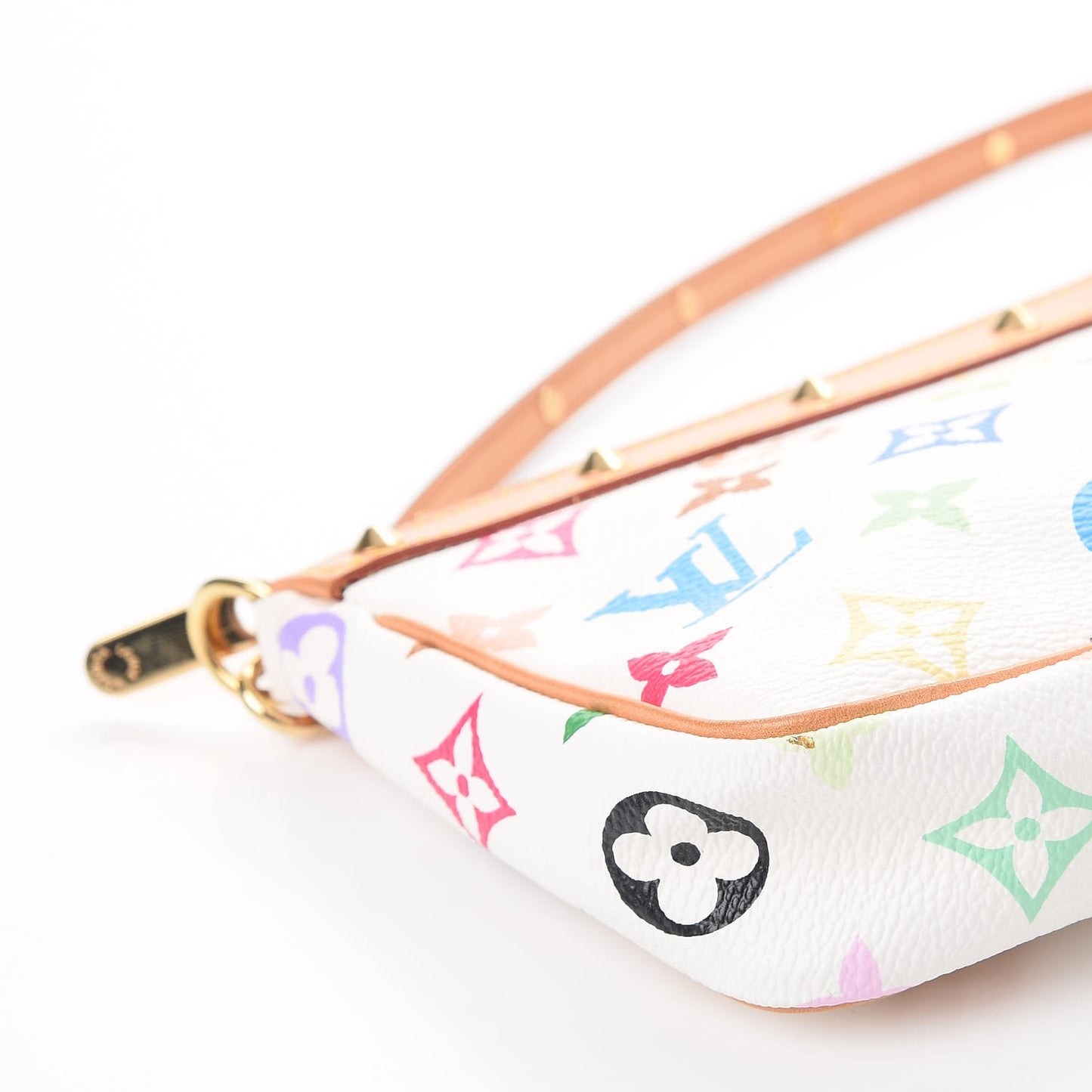 Monogram Multicolor Pochette Accessories White