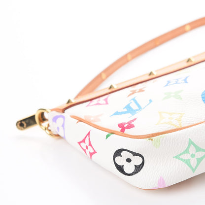 Louis Vuitton Monogram Multicolor Pochette Accessories White 9 of 10