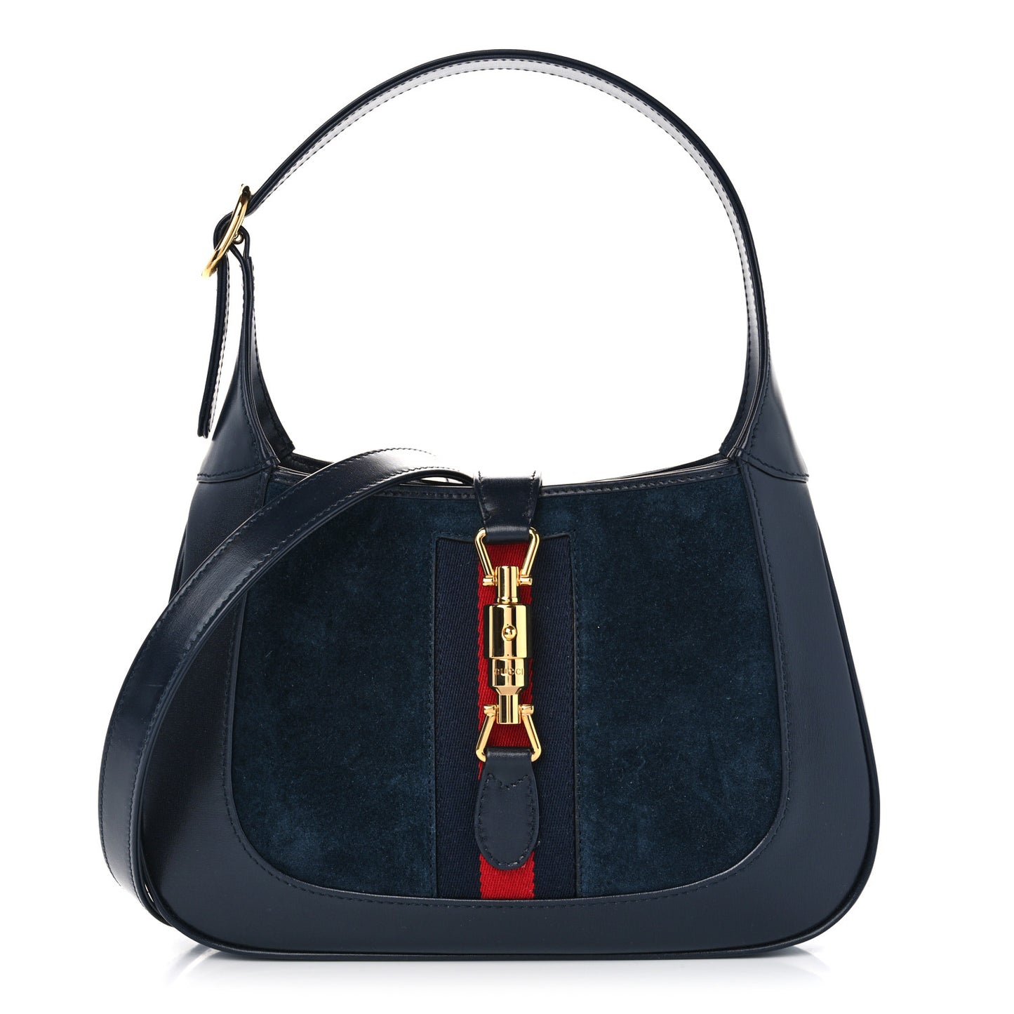 Suede Boarded Dyana Lux Calfskin Suede Small Jackie 1961 Hobo Navy