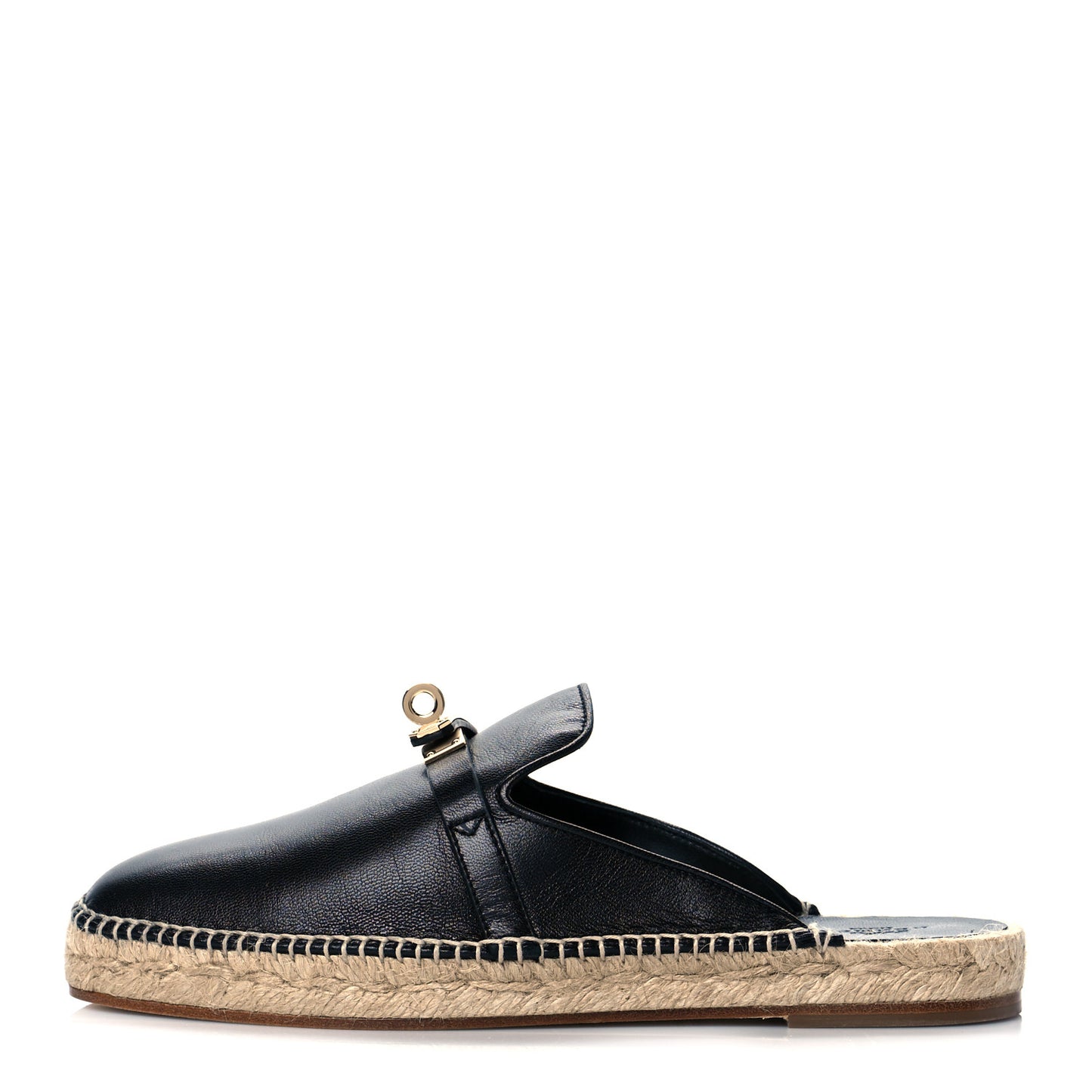 Goatskin Feria Espadrille 38 Black
