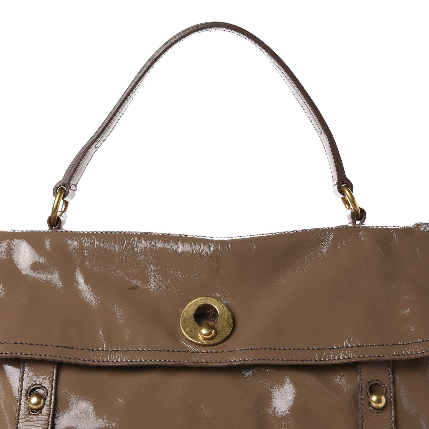 Saint Laurent Patent Large Muse Two Beige 12 of 12