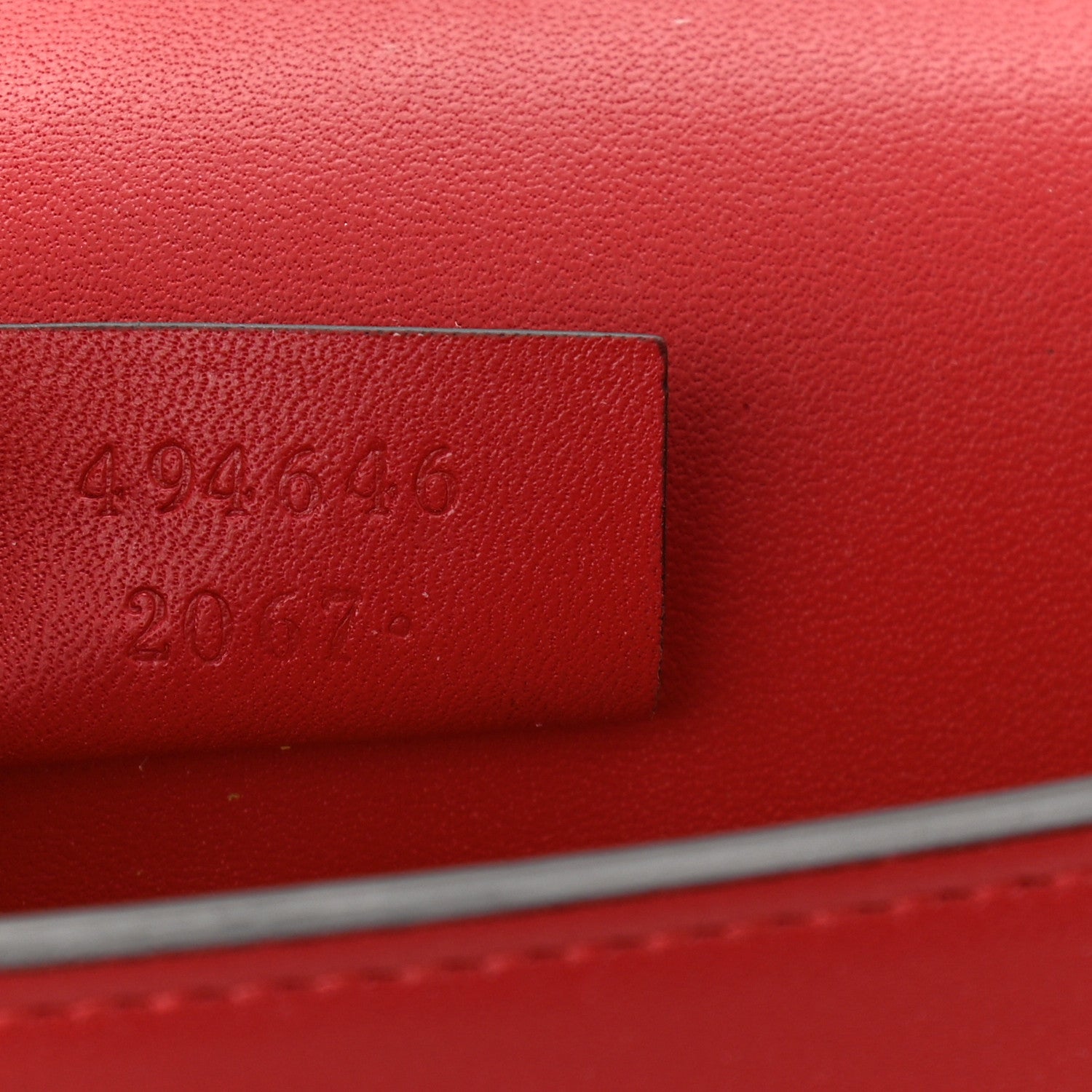 Gucci Calfskin Super Mini Sylvie Chain Shoulder Bag Hibiscus Red 7 of 14