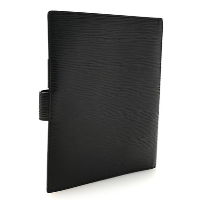 Louis Vuitton Epi Large Ring Agenda Cover Black 3 of 7