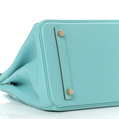 Hermes Epsom Birkin 30 Bleu Atoll 9 of 18