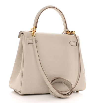 Hermes Togo Kelly Retourne 25 Beton 3 of 9