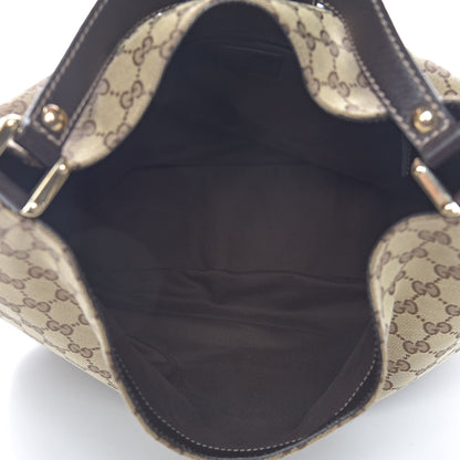 Gucci Monogram Large New Ladies Web Hobo Dark Brown 5 of 10