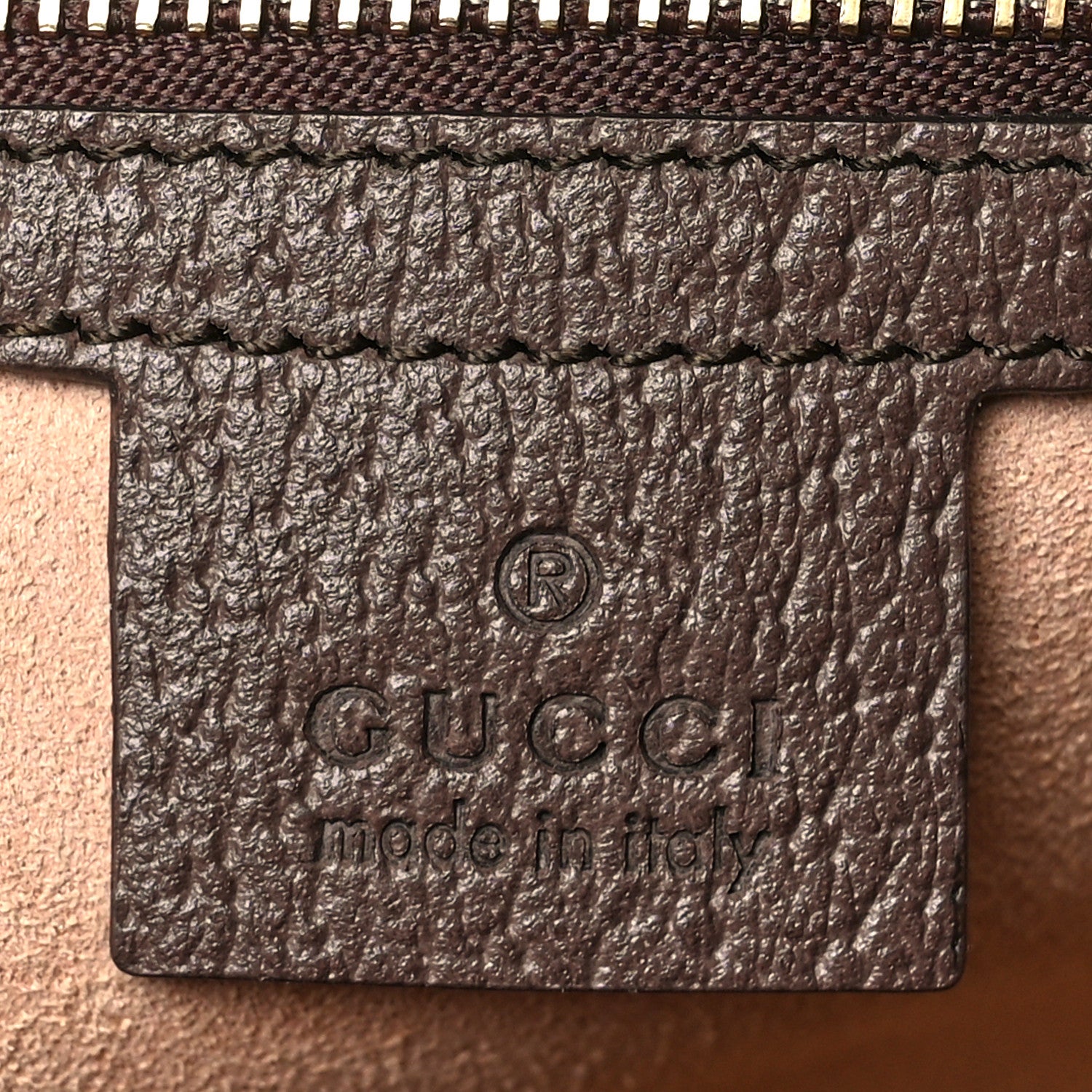 Gucci GG Supreme Monogram Textured Calfskin Web Medium Ophidia Shopping Tote Beige Ebony New Acero 6 of 9