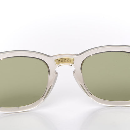 Gucci Acetate Square Frame Opulent Luxury GG0181S Sunglasses Grey Transparent 6 of 8
