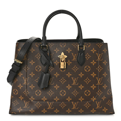 Louis Vuitton Monogram Flower Tote Black 1 of 9