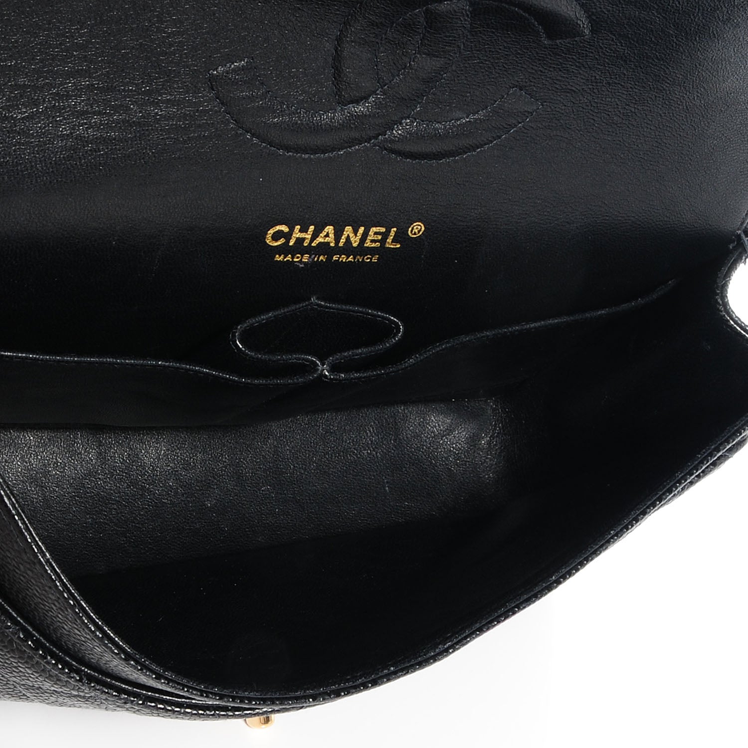 Chanel Caviar Quilted Medium Double Flap Black 7 of 8