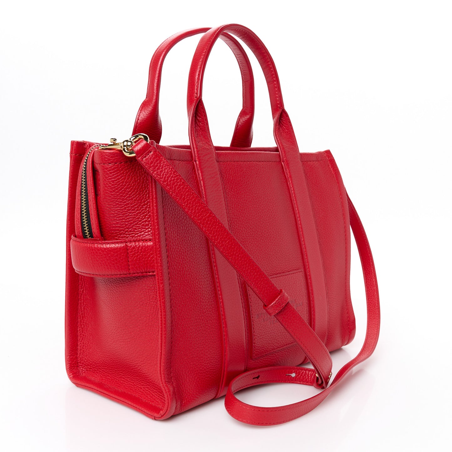 Grained Calfskin Medium The Tote Bag True Red