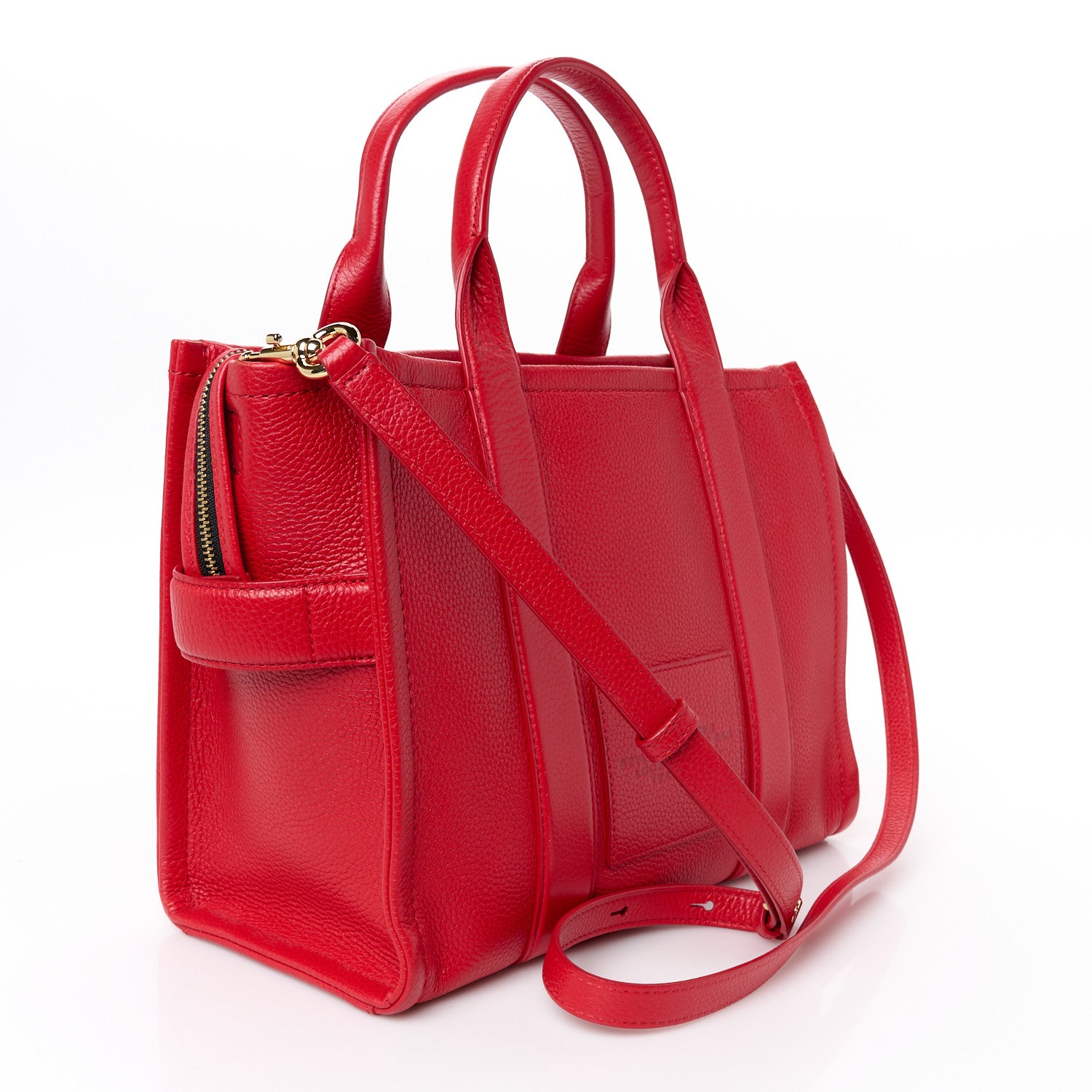 Marc Jacobs Grained Calfskin Medium The Tote Bag True Red 3 of 11