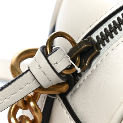Gucci Calfskin Matelasse Small GG Marmont Chain Shoulder Bag White 12 of 12