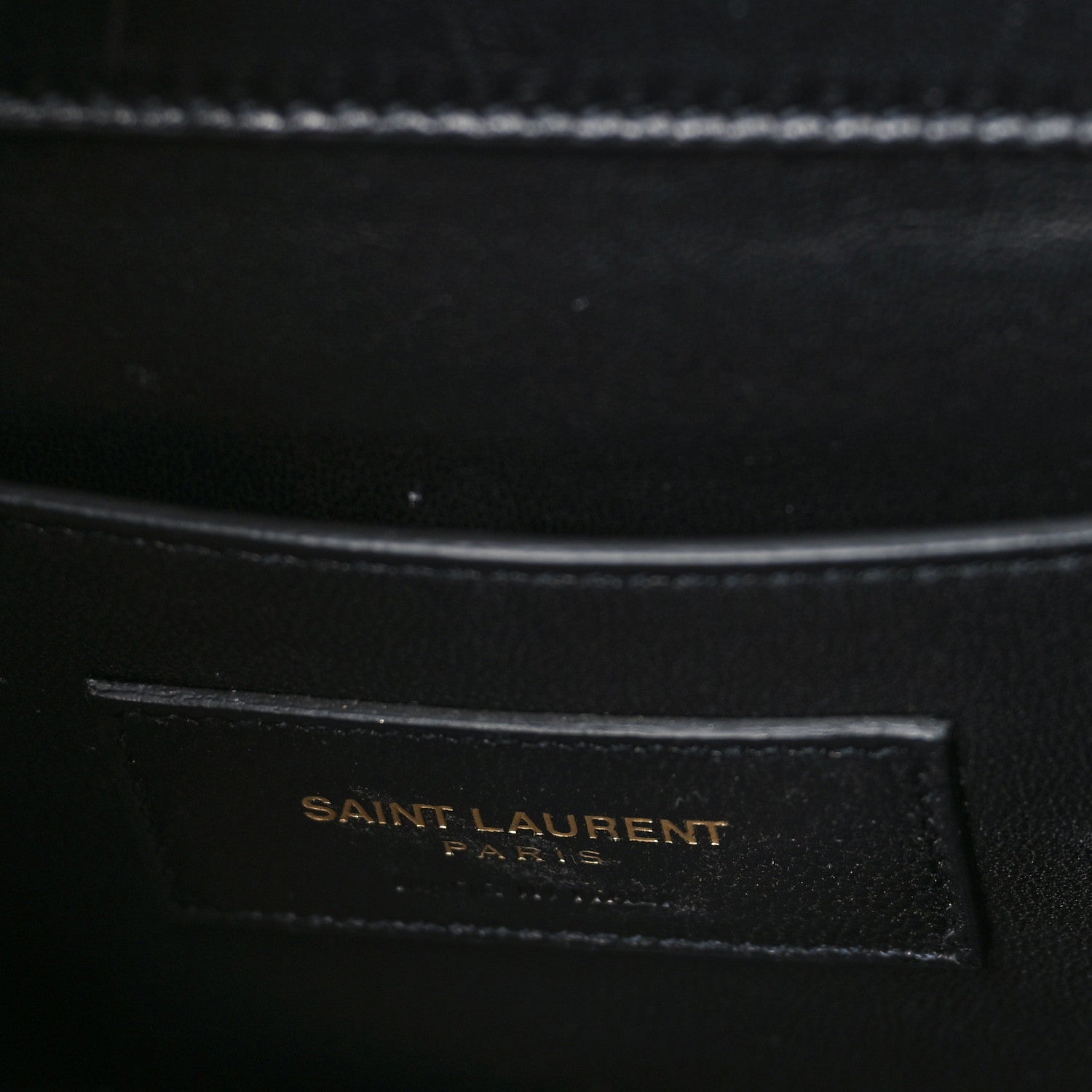 Saint Laurent Lambskin Matelasse Chevron Medium Monogram Satchel Black 6 of 8