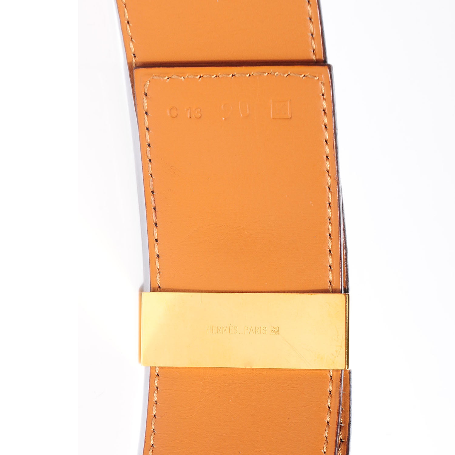 Hermes Box Collier De Chien CDC Belt 90 Black 4 of 5