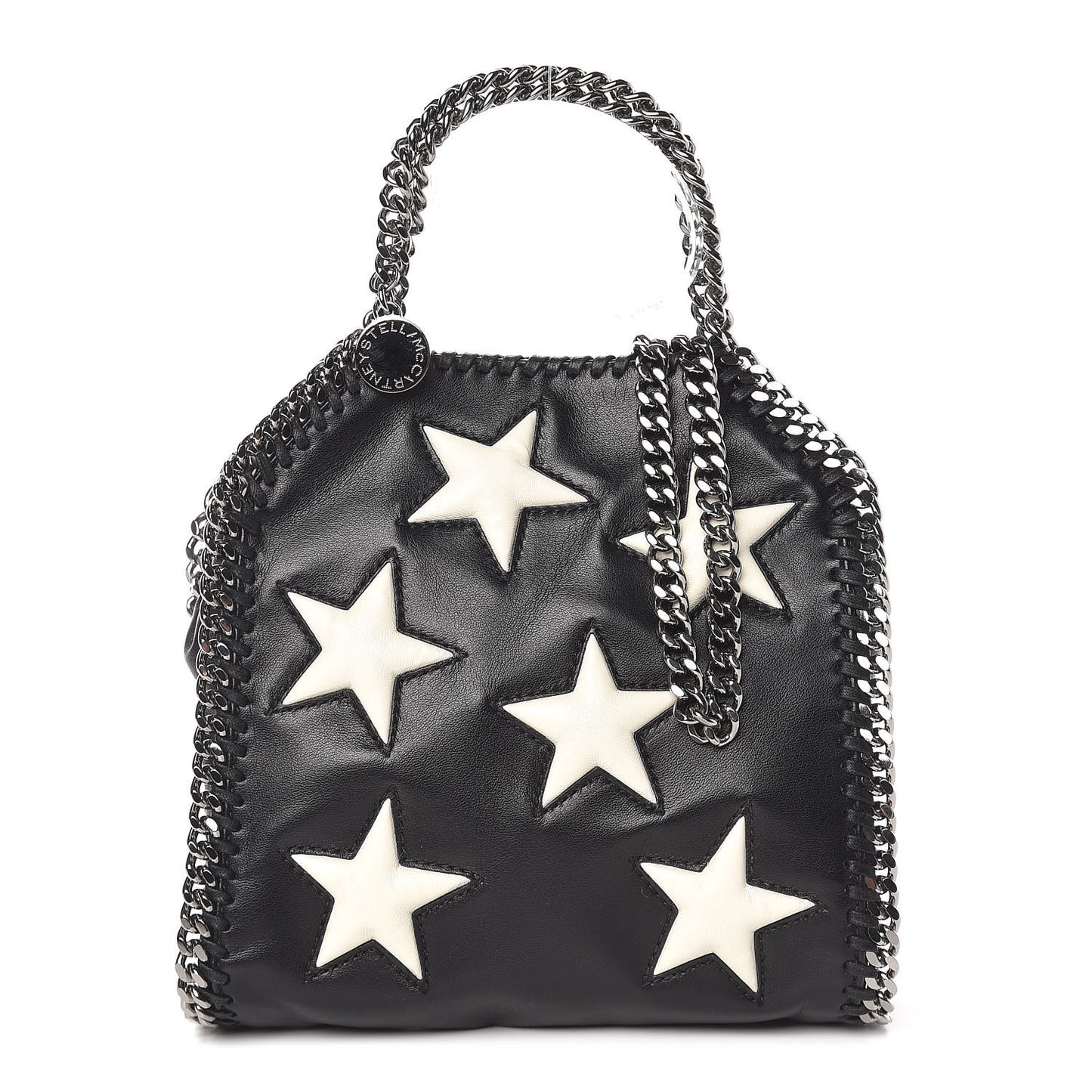 Alter Nappa Embossed Tiny Star Falabella Tote Black
