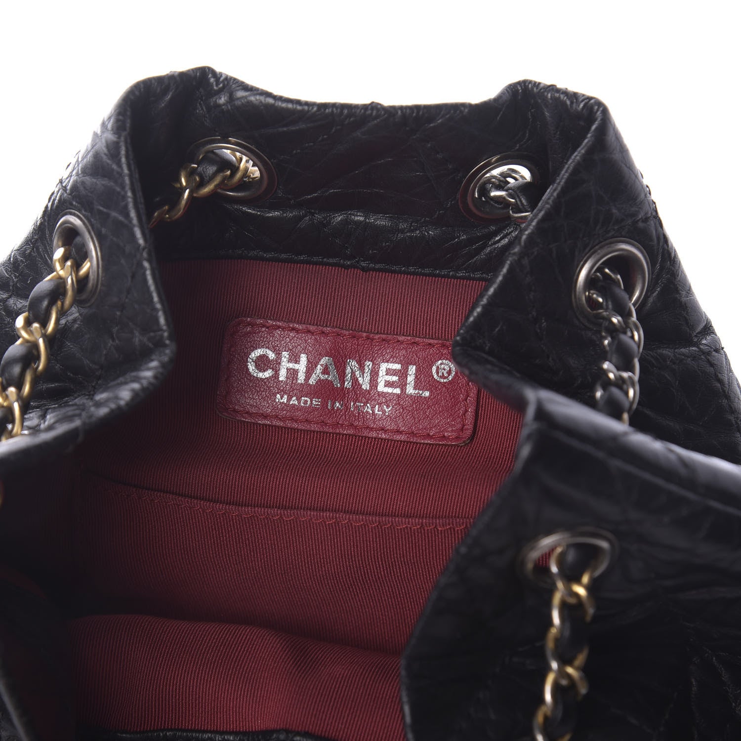 Chanel Aged Calfskin Quilted Small Gabrielle Backpack Black 7 of 10