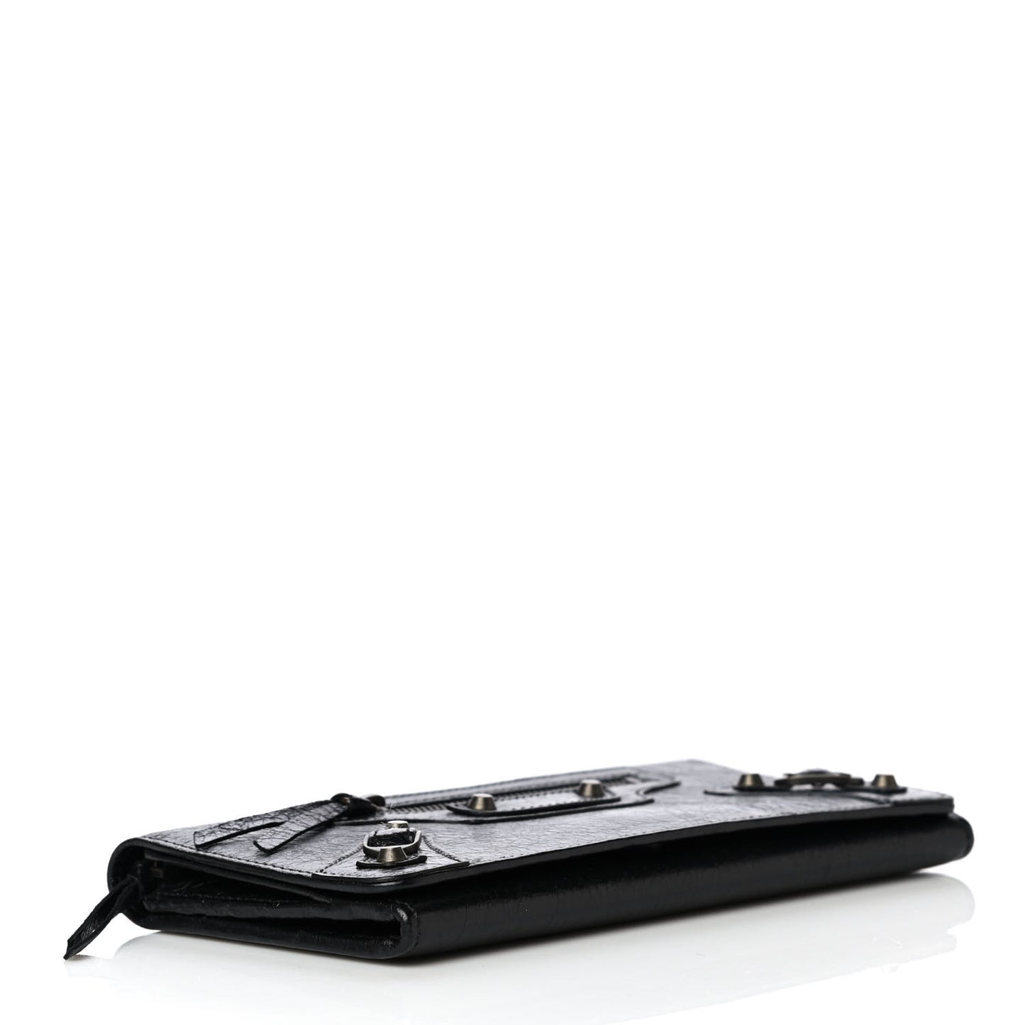 Agneau Classic Hardware Money Wallet Black