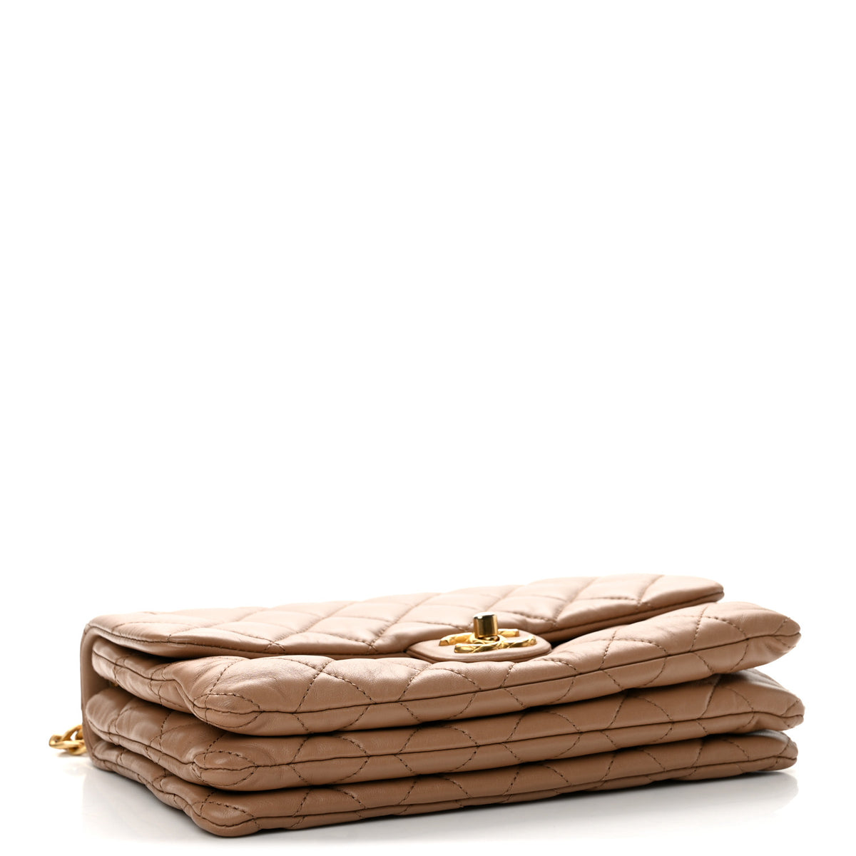 Chanel Lambskin Quilted Medium Pillow Crush Flap Beige 4 of 12