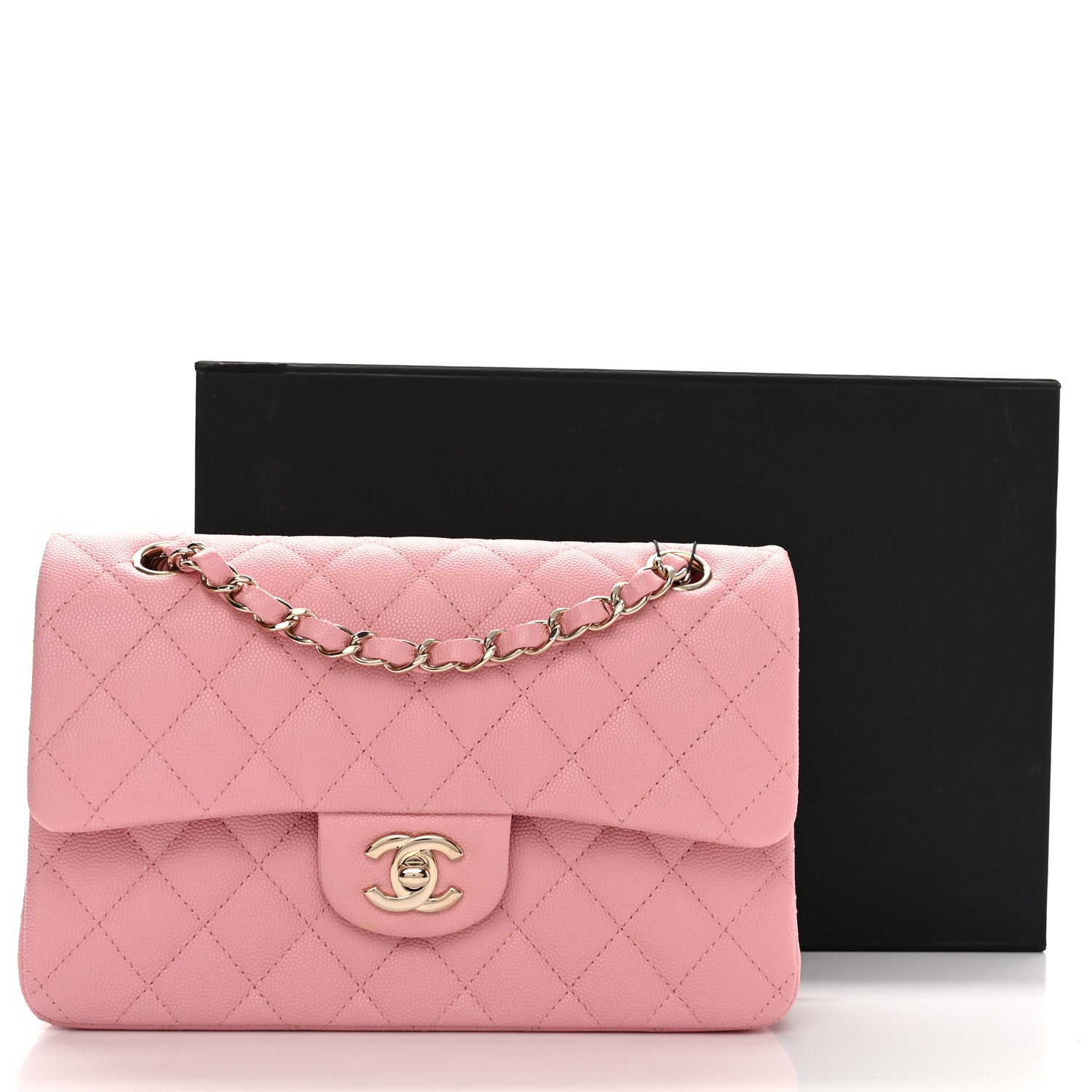 Chanel Caviar Quilted Small Double Flap Light Pink 12 of 12