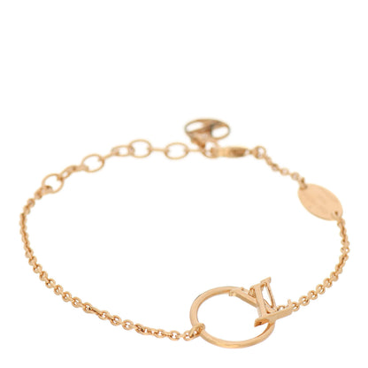 Louis Vuitton Metal LV Eclipse Bracelet Gold 1 of 5