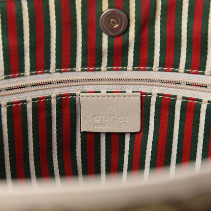 Gucci Monogram Medium New Britt Tote Off White 6 of 11
