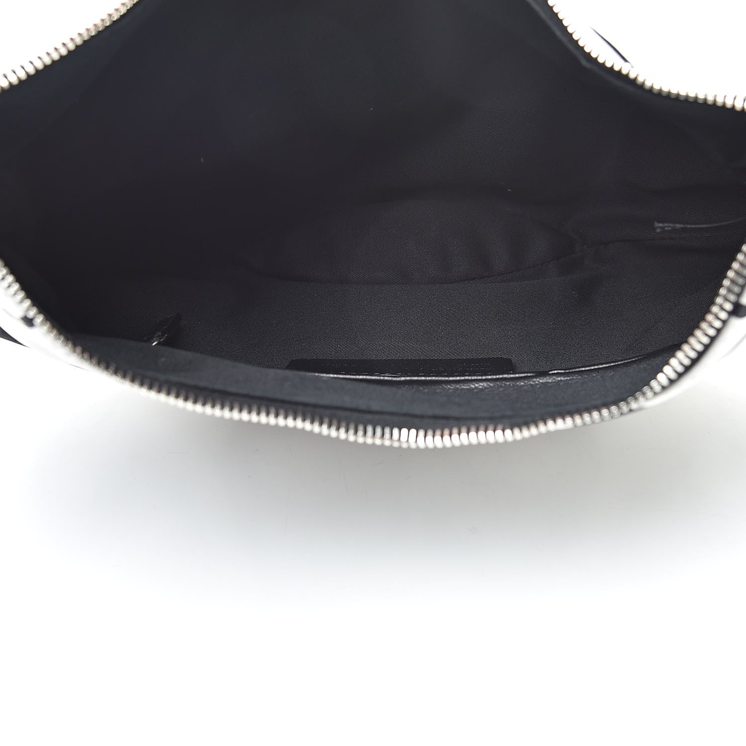 Alexander McQueen Silk De Manta Naive Pagan Print Clutch Black White 5 of 7