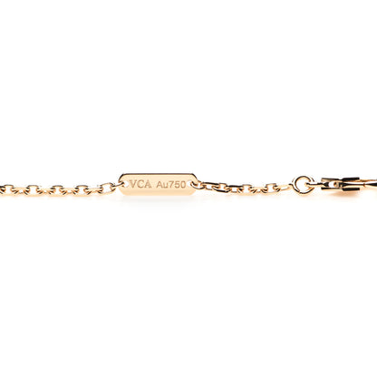 Van Cleef & Arpels 18K Yellow Gold Guilloche Magic Alhambra Long Necklace 4 of 6