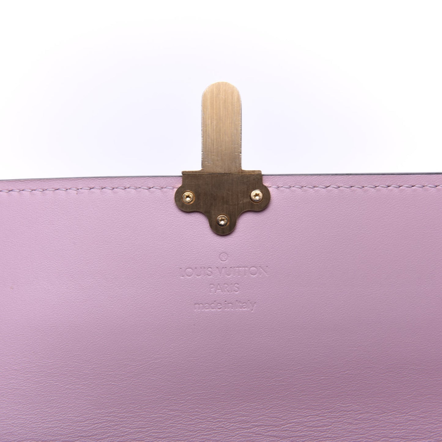 Patent Calfskin Monogram Cherrywood Wallet Rose Ballerine