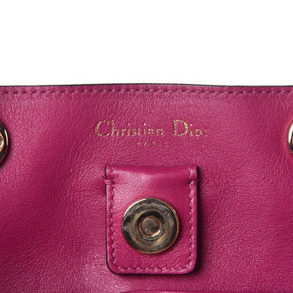 Christian Dior Bullcalf Medium Diorissimo Tote Black Rose Indien 9 of 14