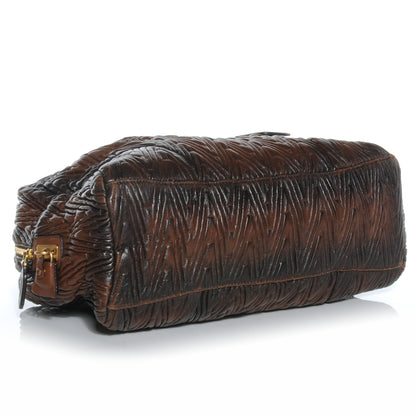 Prada Nappa Antic Chevron Bauletto 4 of 8