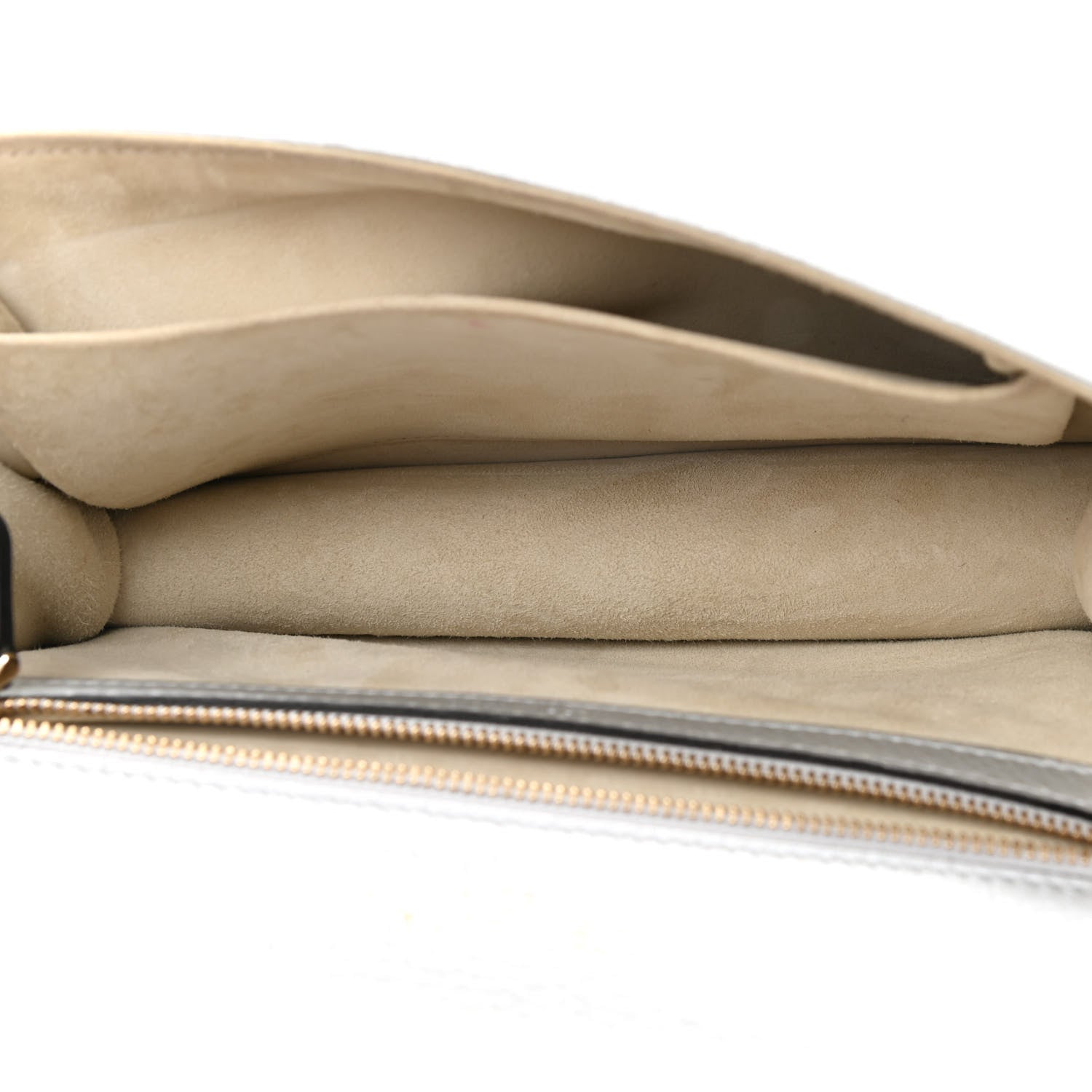 Christian Dior Metallic Grained Calfskin Medium Diorama Flap Bag Silver 5 of 11