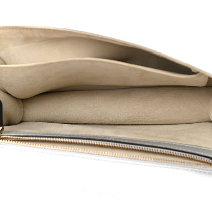 Christian Dior Metallic Grained Calfskin Medium Diorama Flap Bag Silver 5 of 11