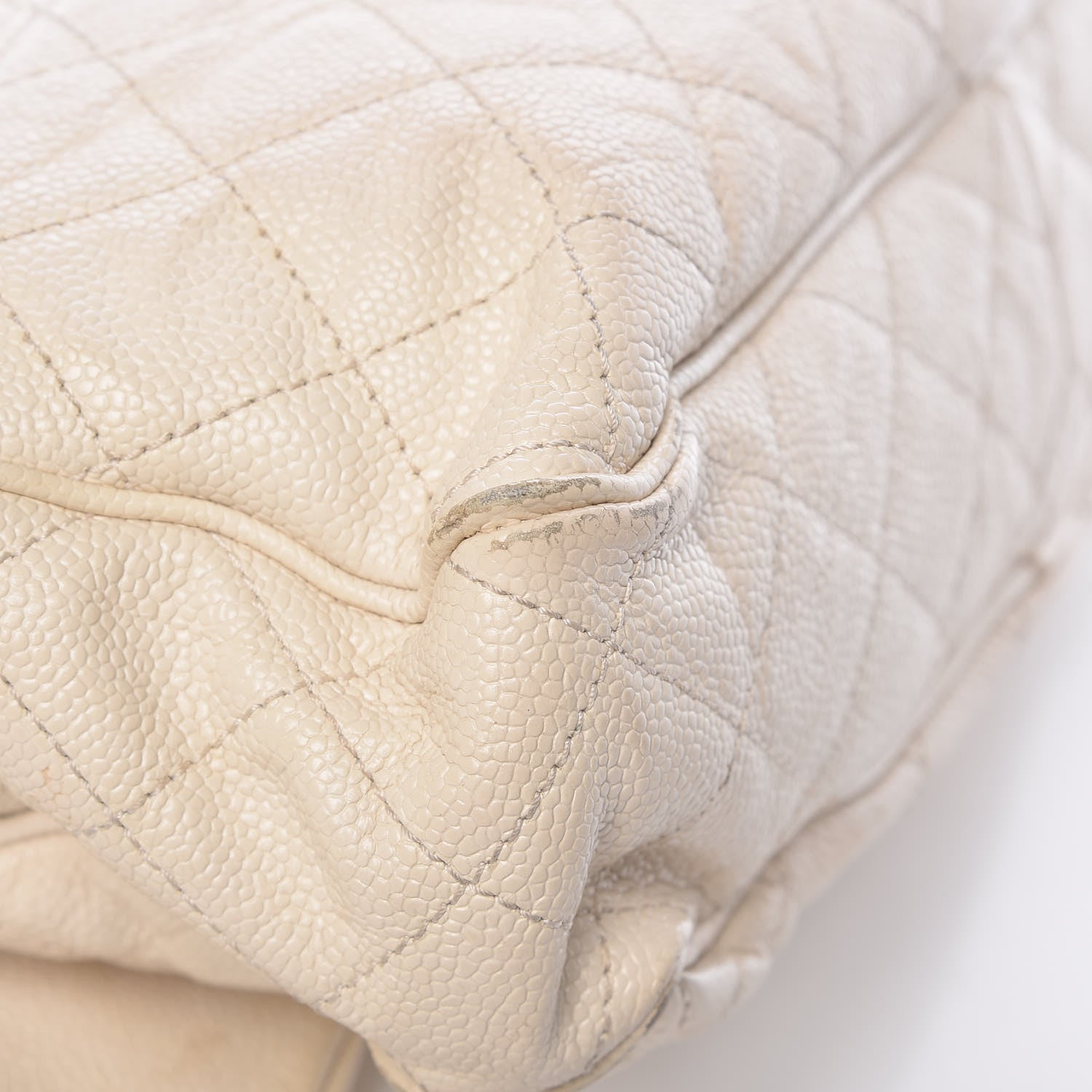 Chanel Caviar Quilted Large Shiva Flap White 12 of 15