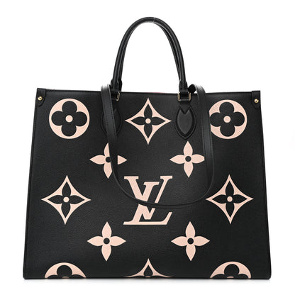 Louis Vuitton Empreinte Monogram Giant Onthego GM Black Beige 1 of 9