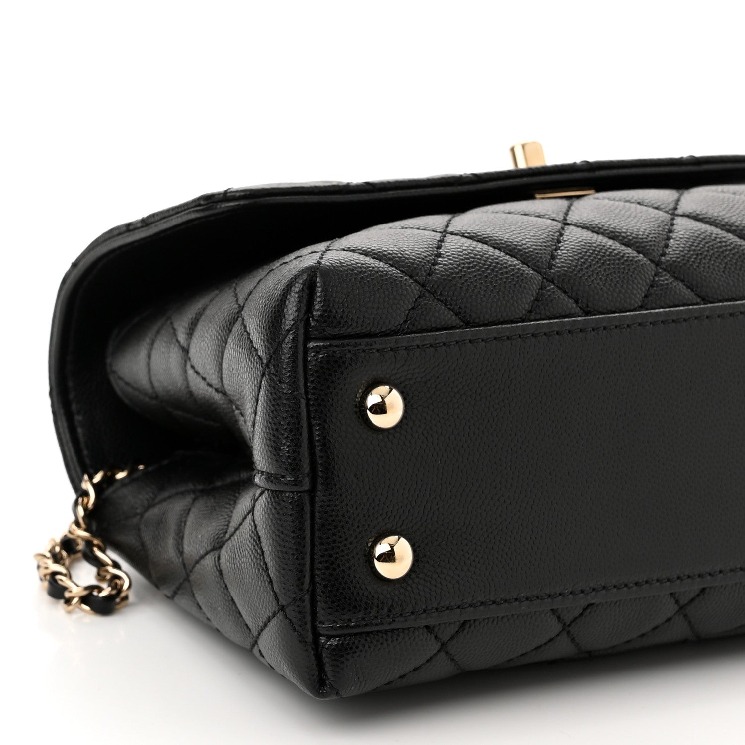 Chanel Caviar Quilted Mini Coco Handle Flap Black 9 of 10