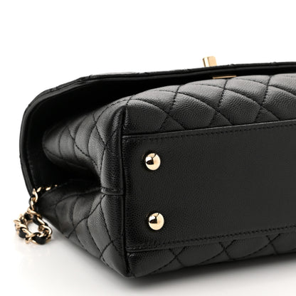 Chanel Caviar Quilted Mini Coco Handle Flap Black 9 of 10