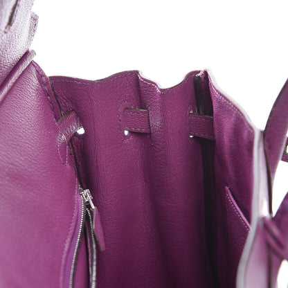 Hermes Chevre Mysore Birkin 25 Cyclamen 10 of 43