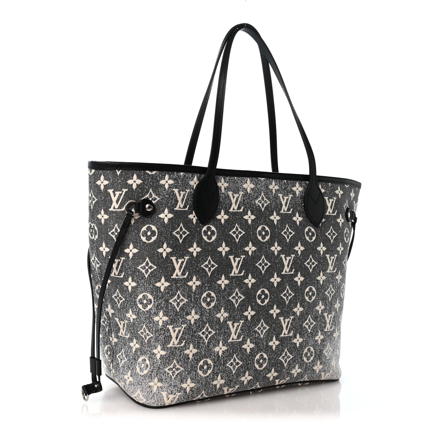 Denim Monogram Jacquard Neverfull MM Grey