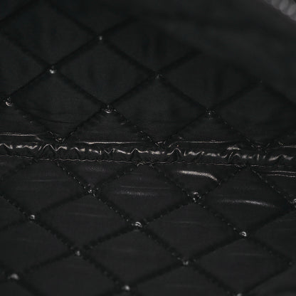 Chanel Lambskin Quilted Beauty CC Boy Clutch Black 6 of 11