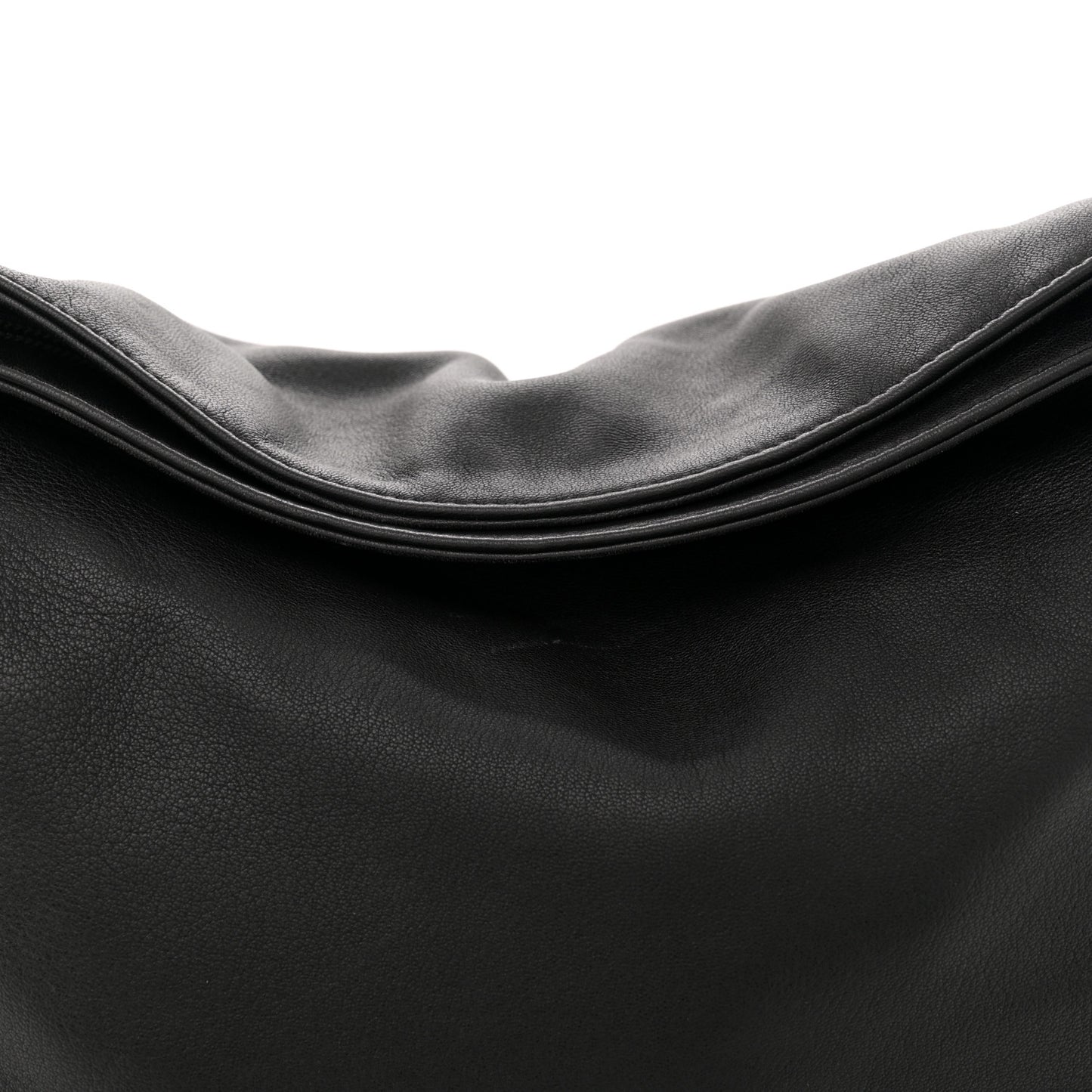 Lambskin Large Ultimate Soft Tote Black