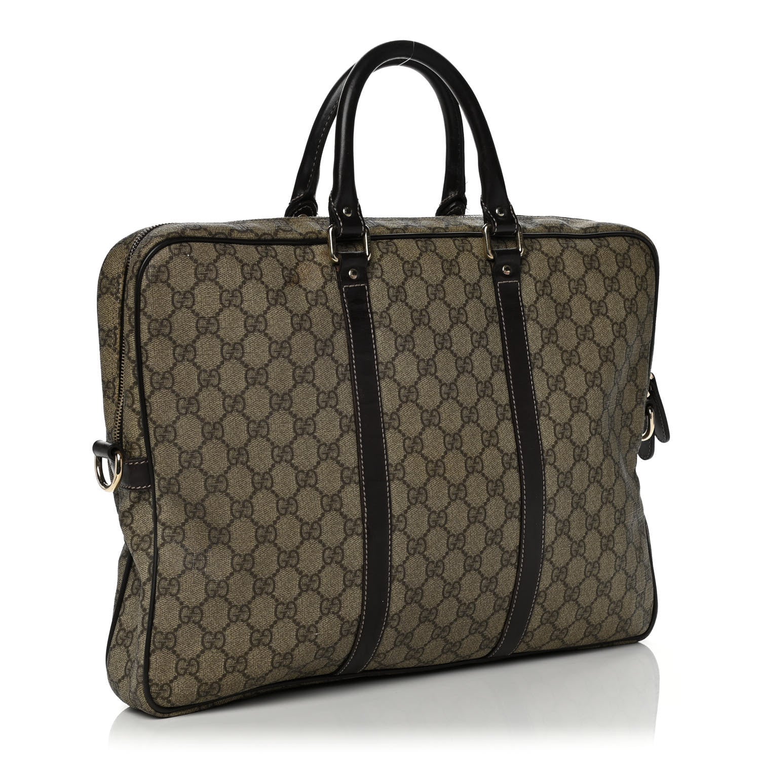 Gucci GG Plus Monogram Briefcase Dark Brown 2 of 19