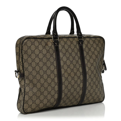Gucci GG Plus Monogram Briefcase Dark Brown 2 of 19