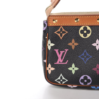 Louis Vuitton Monogram Multicolor Pochette Accessories Black 10 of 13